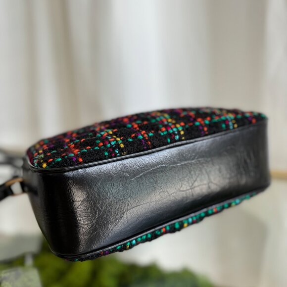 SAINT LAURENT Multicolor Tweed Lou Crossbody - Picture 3 of 8